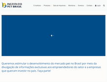 Tablet Screenshot of institutopetbrasil.com